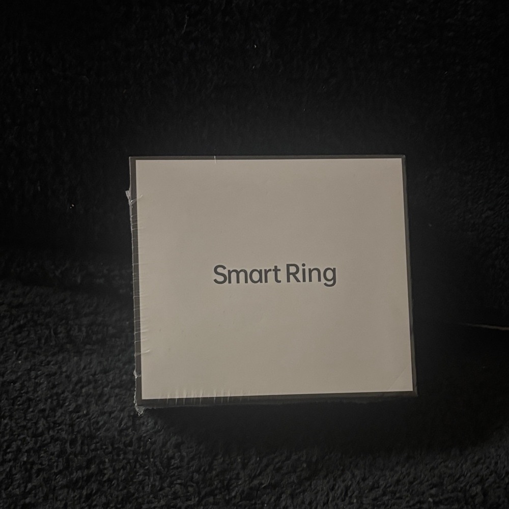 Smart Fit Wearable Ring - Elegant Black Size 8